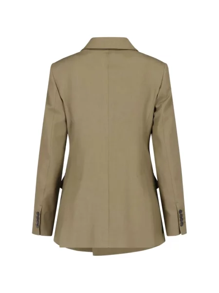 Вълнен двуреден блейзър Max Mara зелено