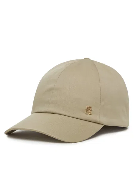 Kapa s šiltom Tommy Hilfiger Elevated Chic Soft Cap bež
