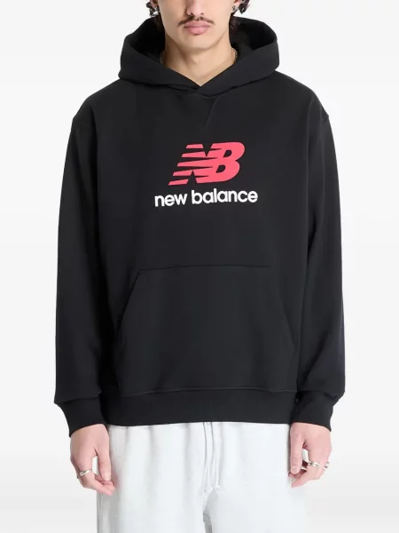 Froté mikina s kapucí New Balance černá