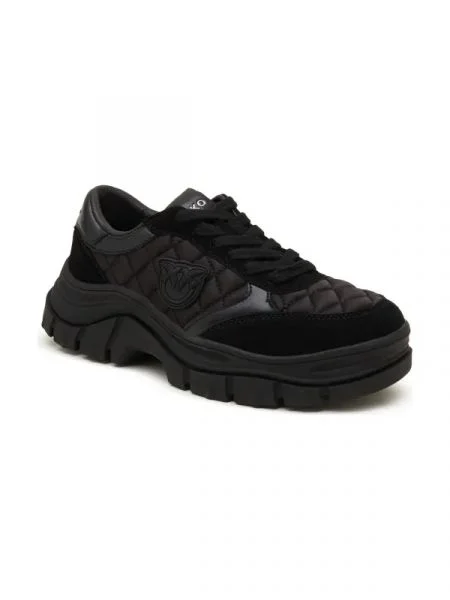 Pinko De piele sneakers MEMPHIS SNEAKER SUEDE/PELLE VI negru