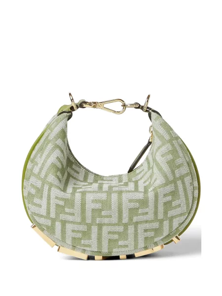 Geantă shopper Fendi verde