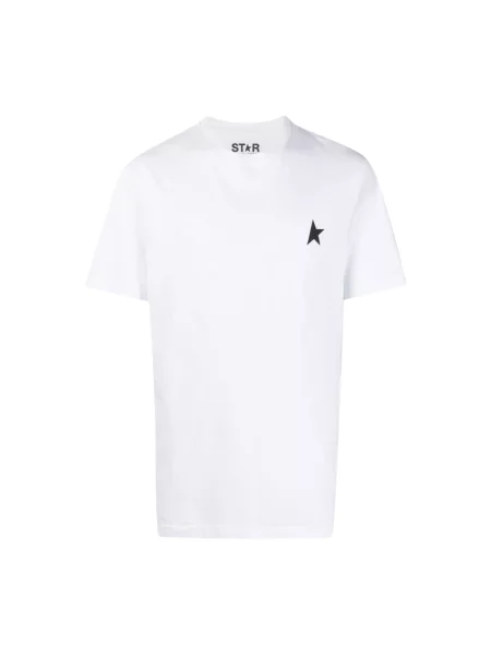 Koszulka Golden Goose z logo biała