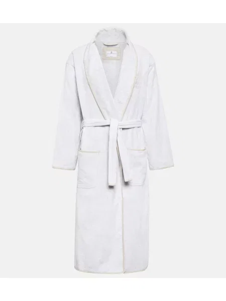 Halat Brunello Cucinelli din material terry alb