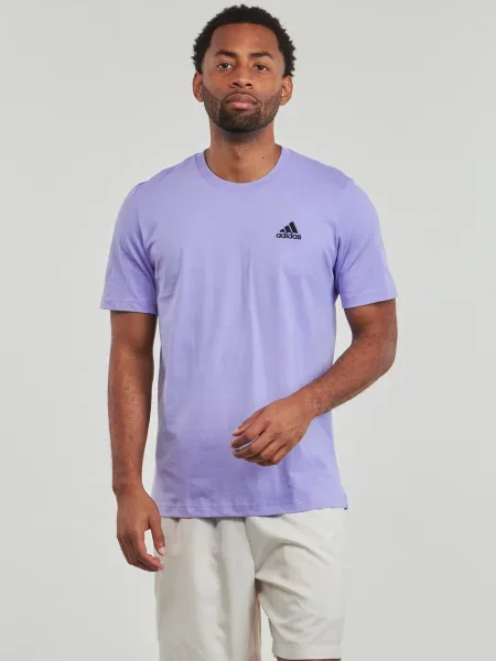 Hímzett jersey póló Adidas lila