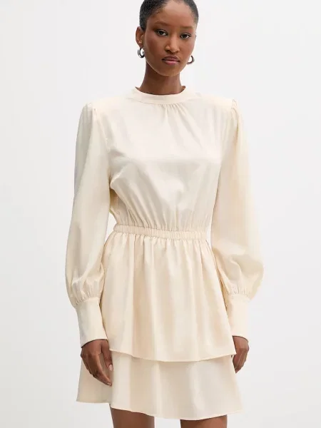 Silvian Heach rochie FAYIUM mini evazati bej