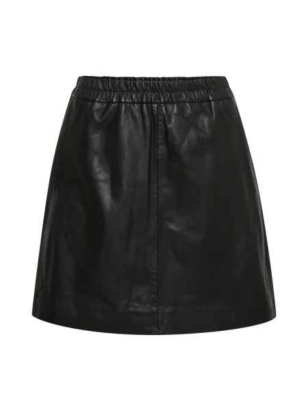 Inwear Spódnica Skórzana Wookiw beige czarna