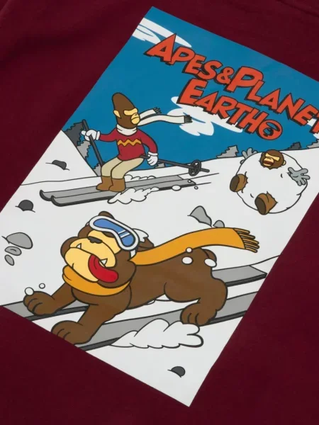 Hanorac cu glugă Aape By A Bathing Ape roșu