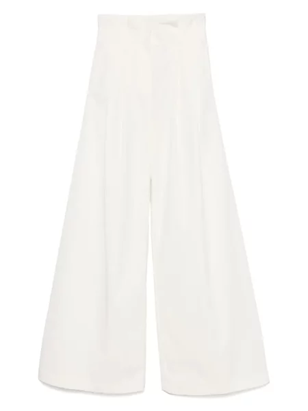 Szerokie spodnie A.w.a.k.e. Mode białe
