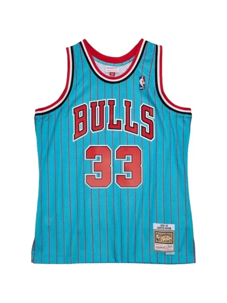 Vestă Mitchell & Ness cu dungi albastru