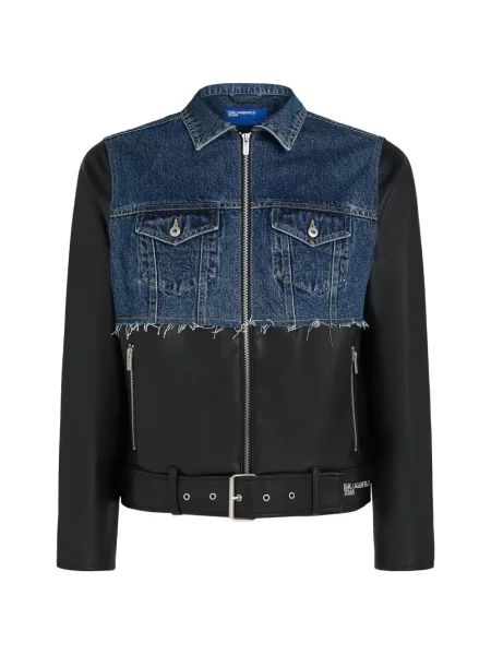 Geacă de blugi Karl Lagerfeld Jeans negru