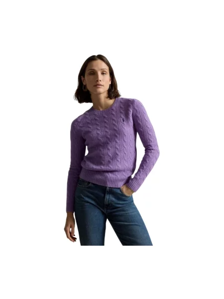 Sweter Polo Ralph Lauren wełniany fioletowy