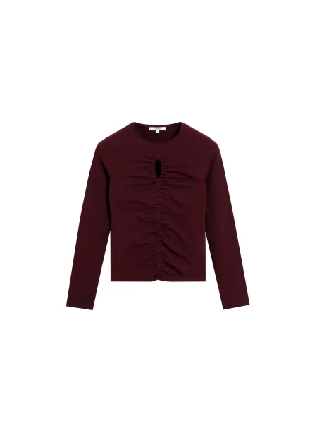 Scalpers Tricou burgundy roșu