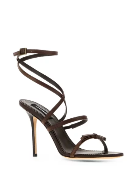 Sandale Dsquared2 cu funde din piele maro