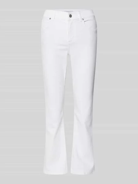 Jeansy w skróconym kroju Model Lene' Angels białe