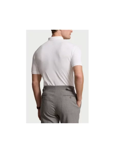 Koszulka polo Ralph Lauren ze stretchu biała