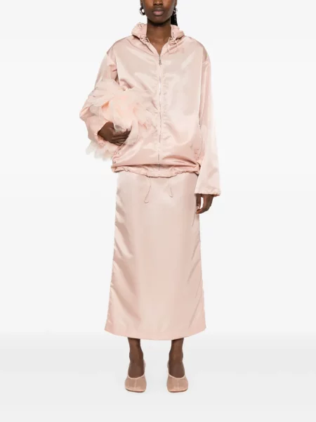 Geacă A.m.g. cu glugă roz