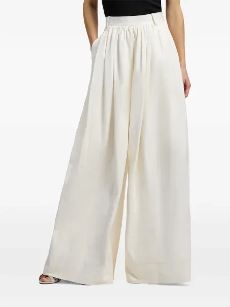 Pantaloni Ralph Lauren Collection plisate cu picior lat