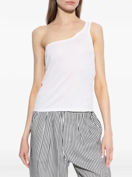 Top Tom Ford cu un umăr gol alb