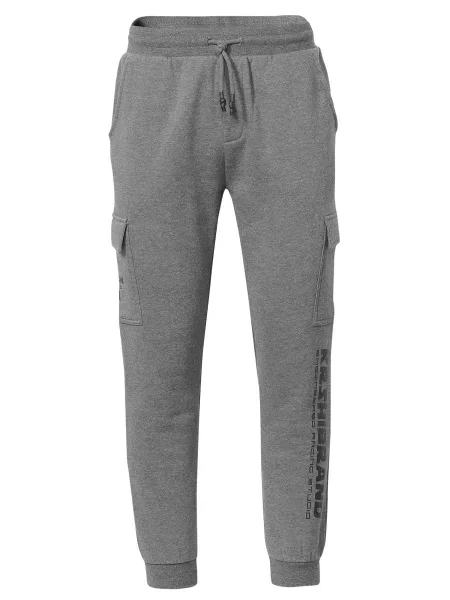 KOROSHI Pantaloni cu amestecat gri