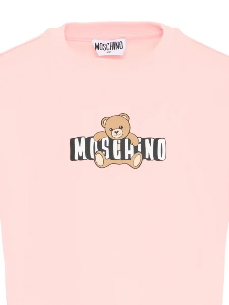 Koszulka dziecięca Moschino różowa