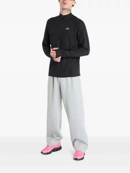 Tricou Nike din piele alergare plisat negru