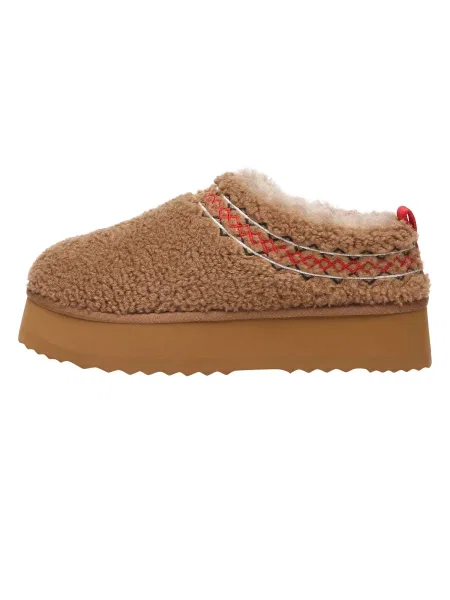 Everau Pantofle Lewin kaštanově hnědá