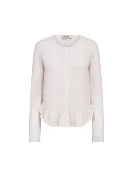 Dzianinowy kardigan Mos Mosh biały
