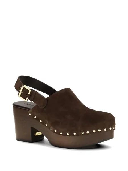 Papuci tip mules Chloé maro