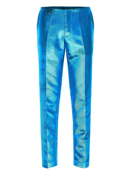 Pantaloni Mm6 Maison Margiela albastru