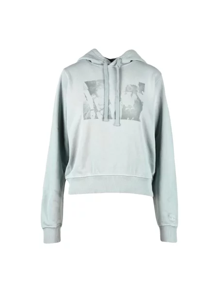 Bluza z kapturem Diesel z kapturem szara