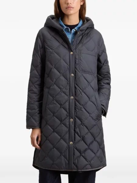Geacă parka Woolrich cu glugă gri