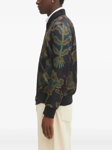 Geacă bomber Paul Smith cu model floral cu imagine maro