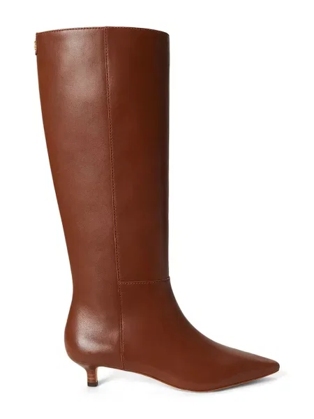 Lauren Ralph Lauren cizme pentru femei din piele Frncsa Tl Hl maro