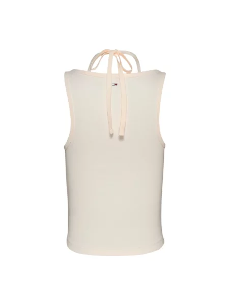 Top Tommy Jeans beżowy