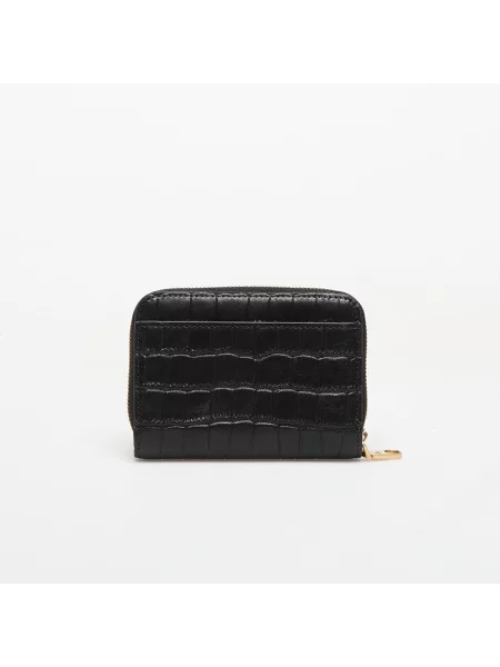 Portofel Calvin Klein Ck Croc Medium Flap Zip Around negru