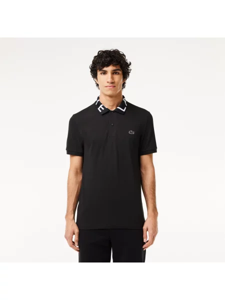 Поло Lacoste черное