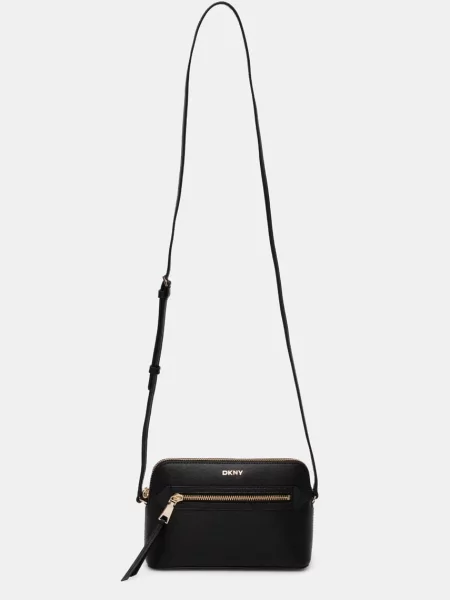 Шкіряна сумочка Dkny чорний