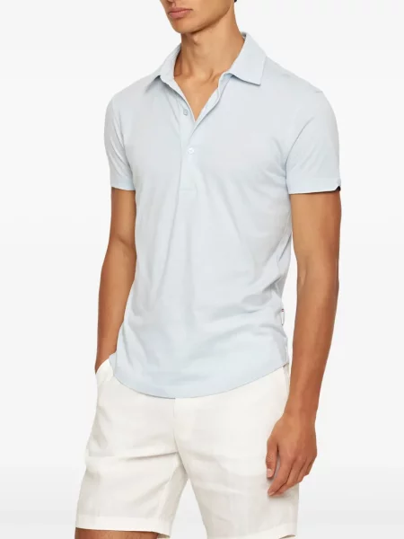 Tricou polo Orlebar Brown albastru
