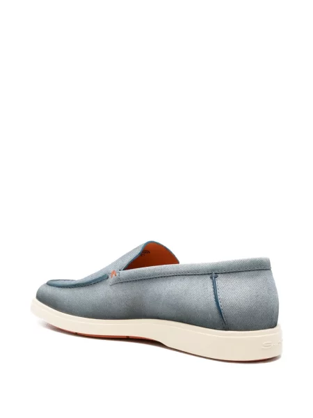Pantofi loafer Santoni albastru