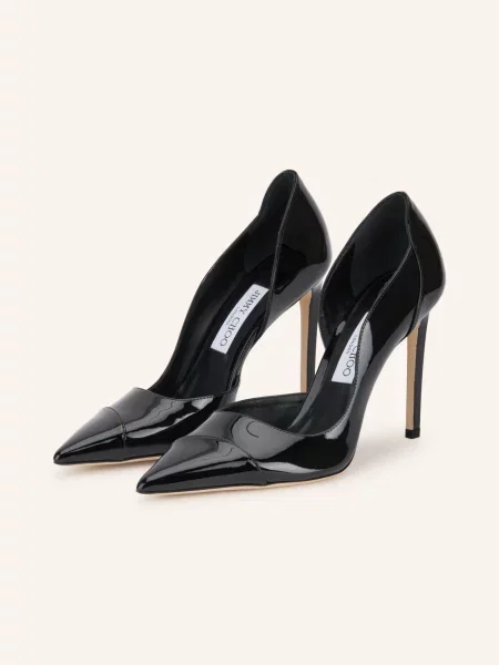 Jimmy Choo Lakované Lodičky Brigitte černá