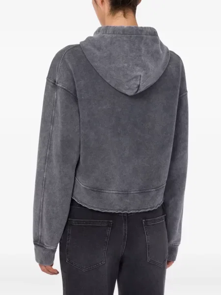 Sweter Moschino Jeans z kapturem szary