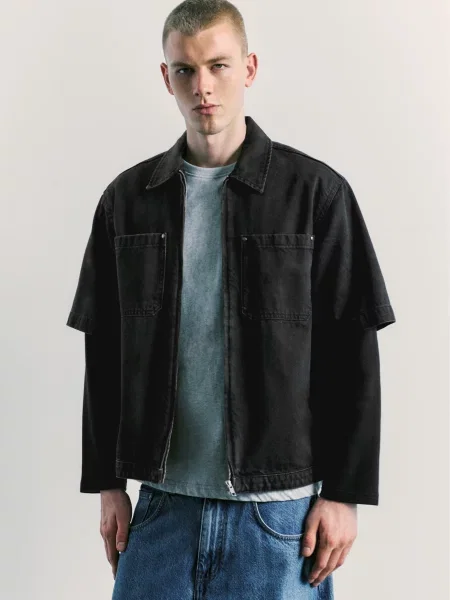 Pull&Bear Cămașă negru