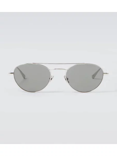 Ochelari de soare Saint Laurent argintiu