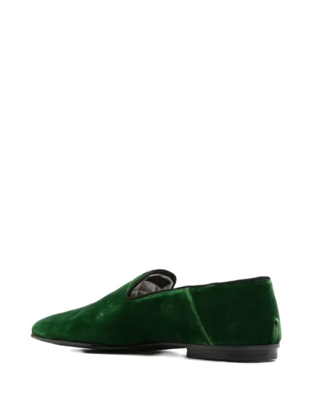 Pantofi loafer Tom Ford de catifea verde