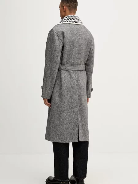 Tweed kabát Drôle De Monsieur szürke