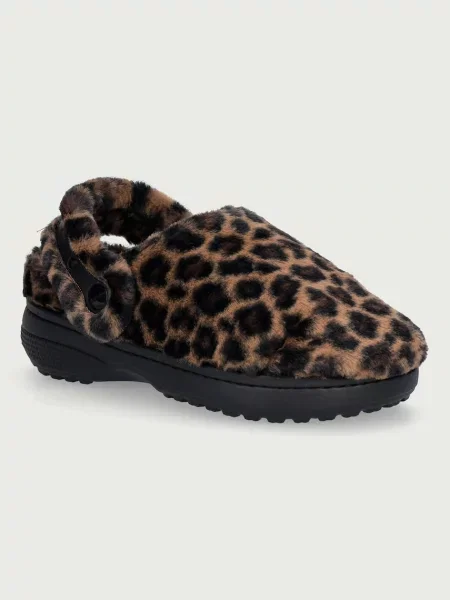 Crocs natikači Classic Unfurgetabble Animal Clog rjava