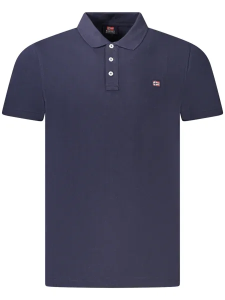 Tricou polo Norway 1963 cu mâneci scurte albastru