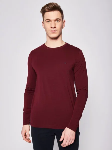 Tricou cu mânecă lungă Tommy Hilfiger stretch