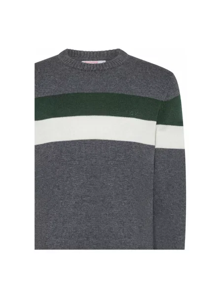 Sweter Sun68 wełniany szary
