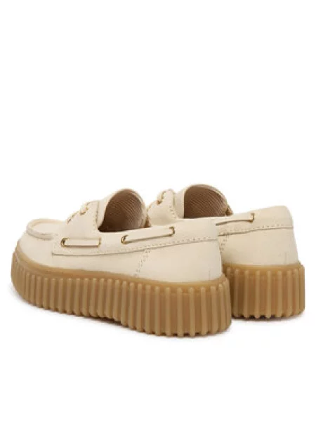 Cipele Clarks Torhill Boat Écru